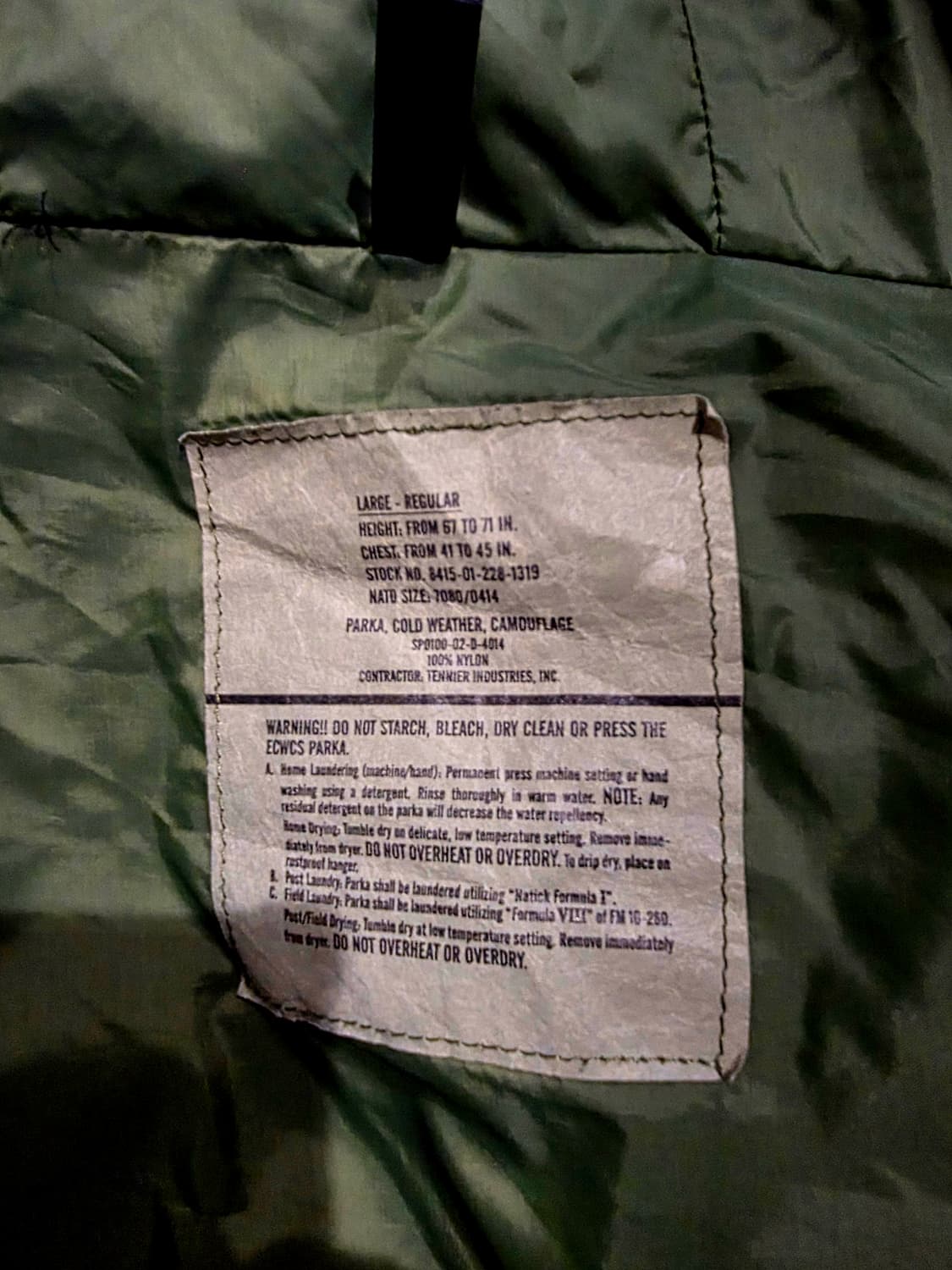 미군 우드랜드 ECWCS 고어텍스 자켓 L/R 상품이미지3