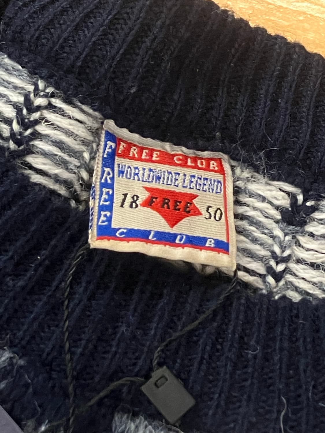 빈티지 무늬 니트 네이비 #csz2328 상품이미지4