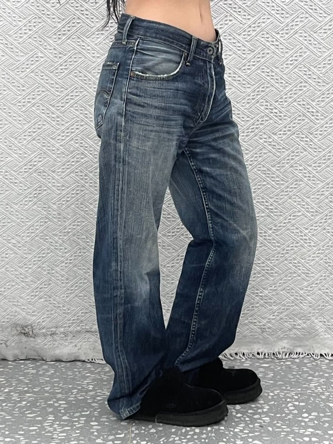 리바이스 빈티지 일본판 데미지 아메카지 데님팬츠 31인치 C10366 상품이미지2