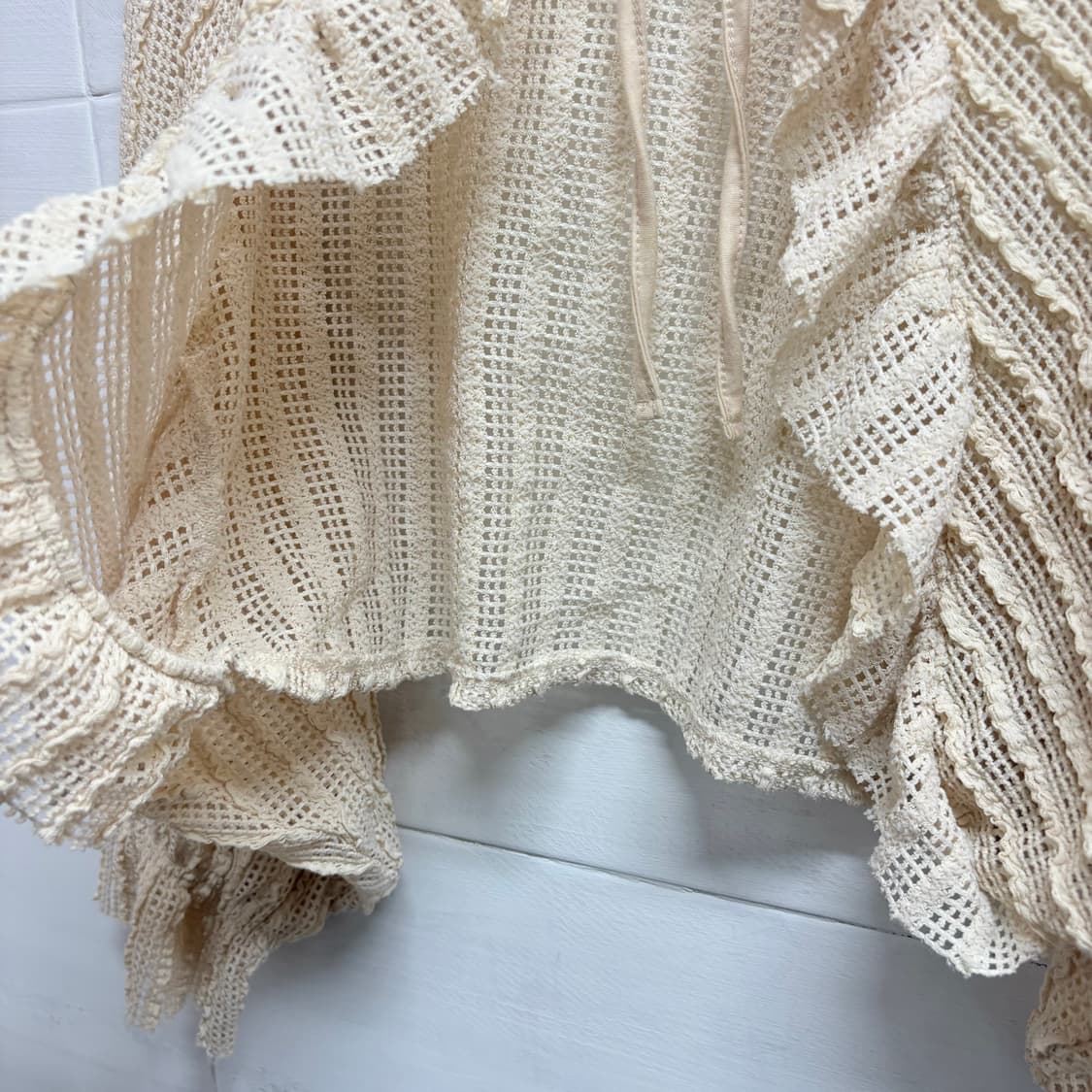 ehka sopo 버터 네트 모리걸 프릴 리본 가디건 JPN 상품이미지4