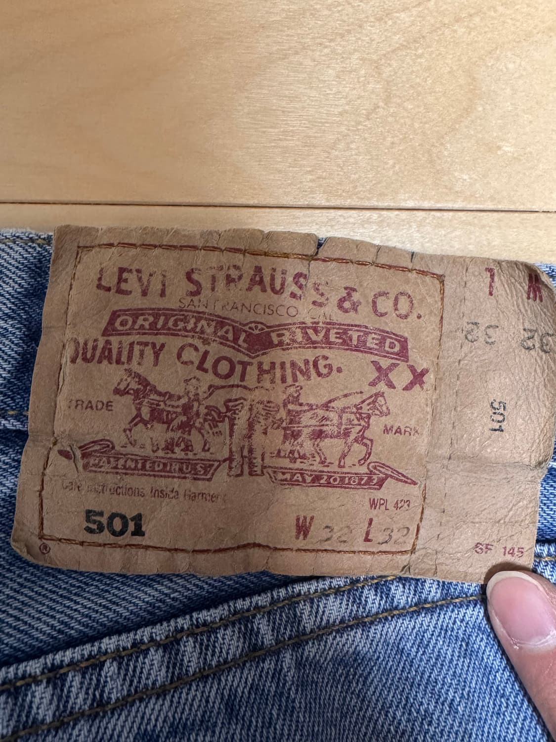 [32] 빈티지 리바이스 연청 상품이미지3