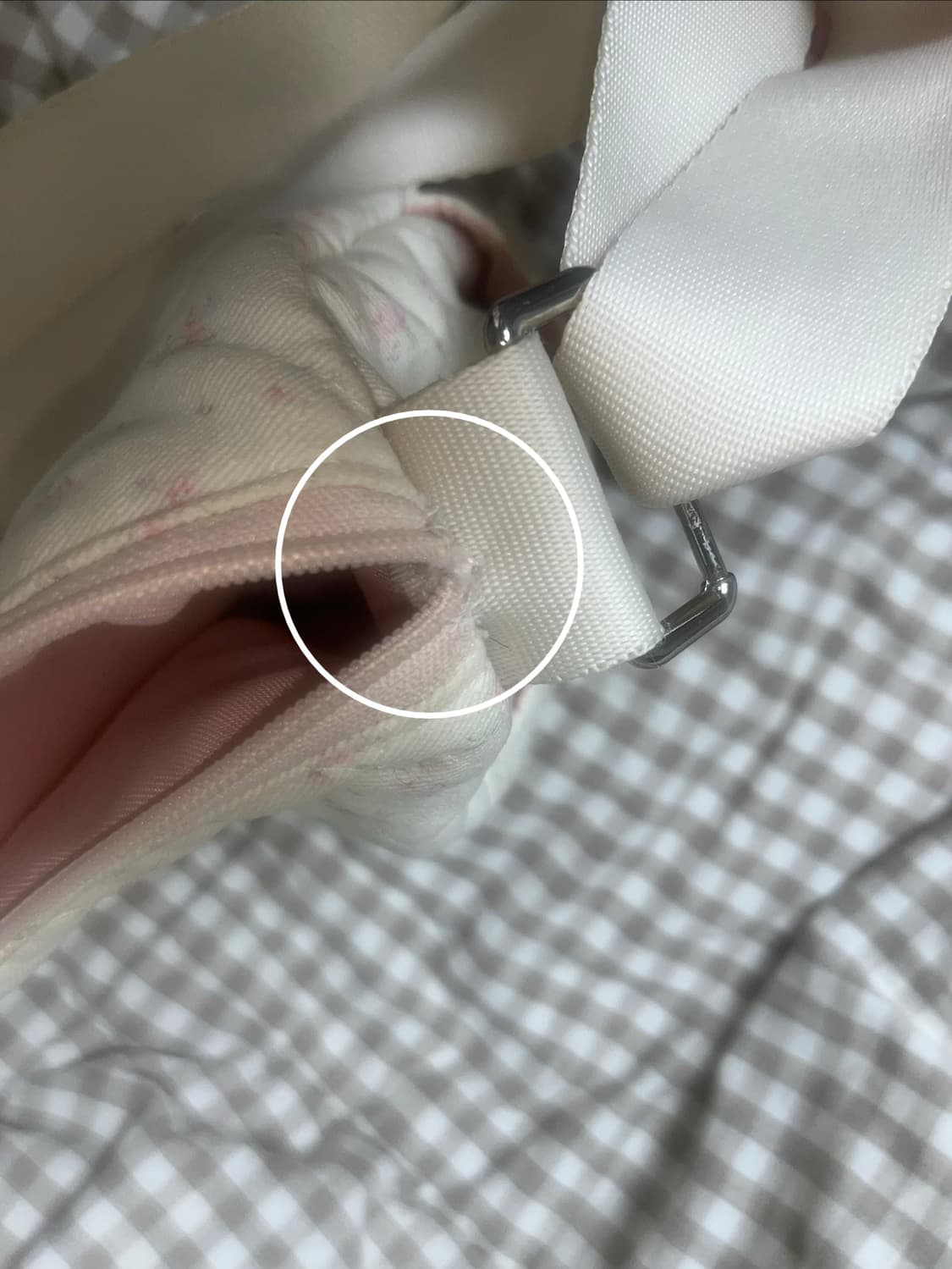 오부니 잔꽃 모리걸 퀼팅 더플백 상품이미지5