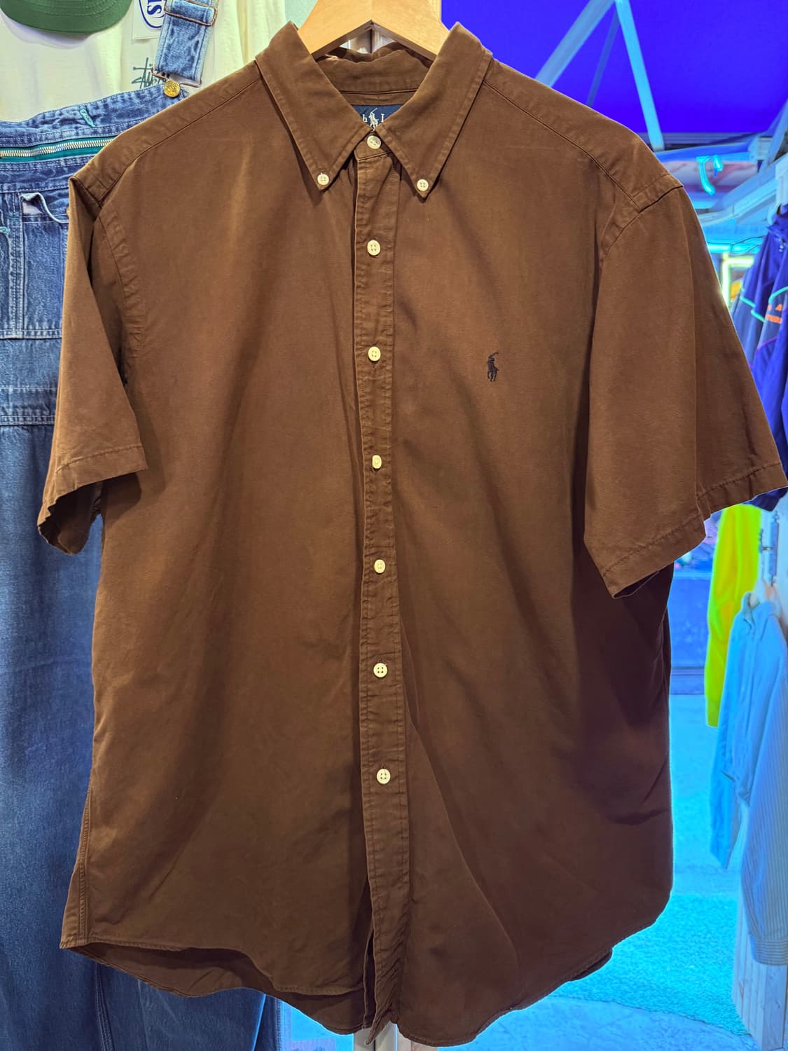 폴로 랄프로렌 블랙포니 브라운 반팔셔츠 상품이미지1