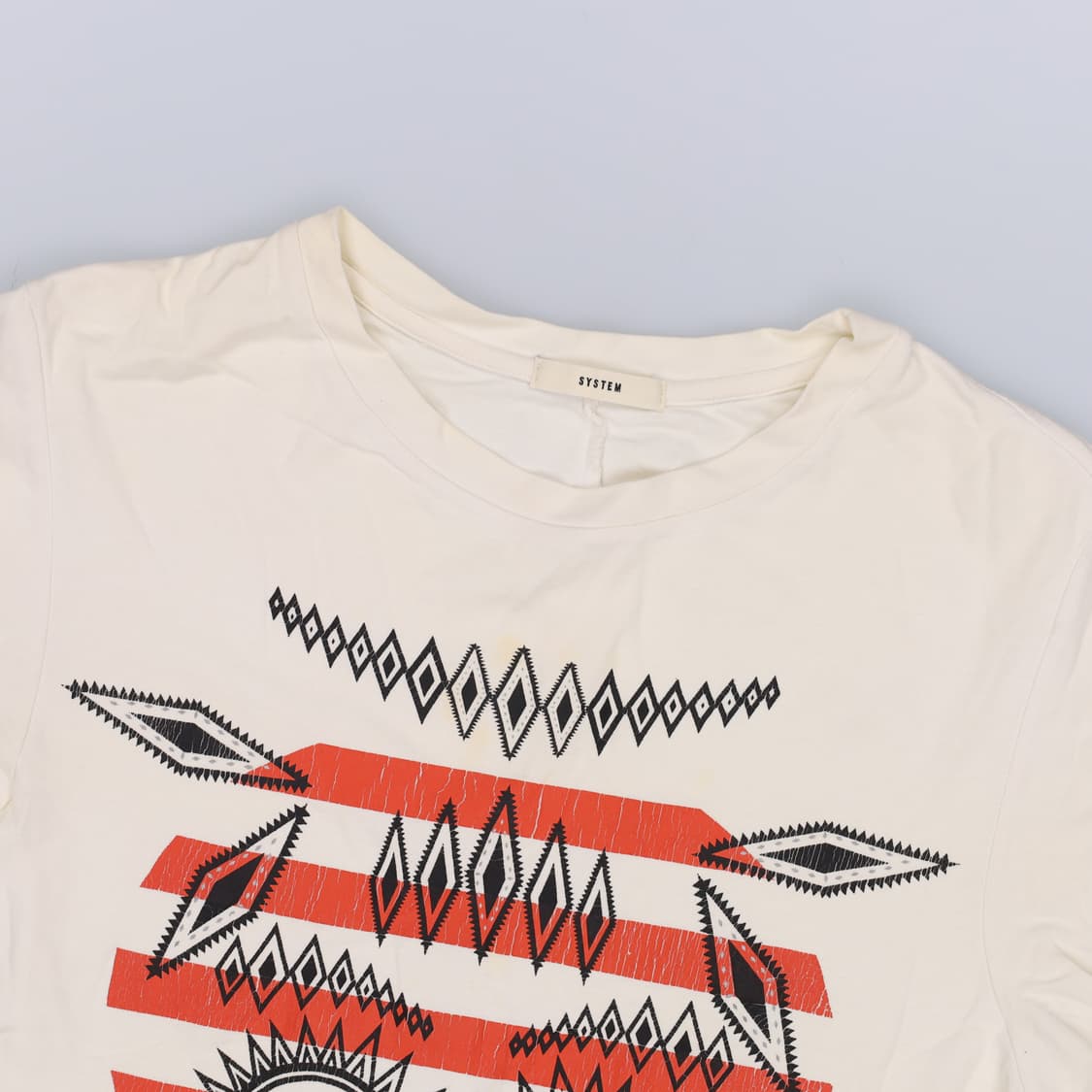 90 한섬시스템 프린팅반팔티(오염) 0305H1 상품이미지4