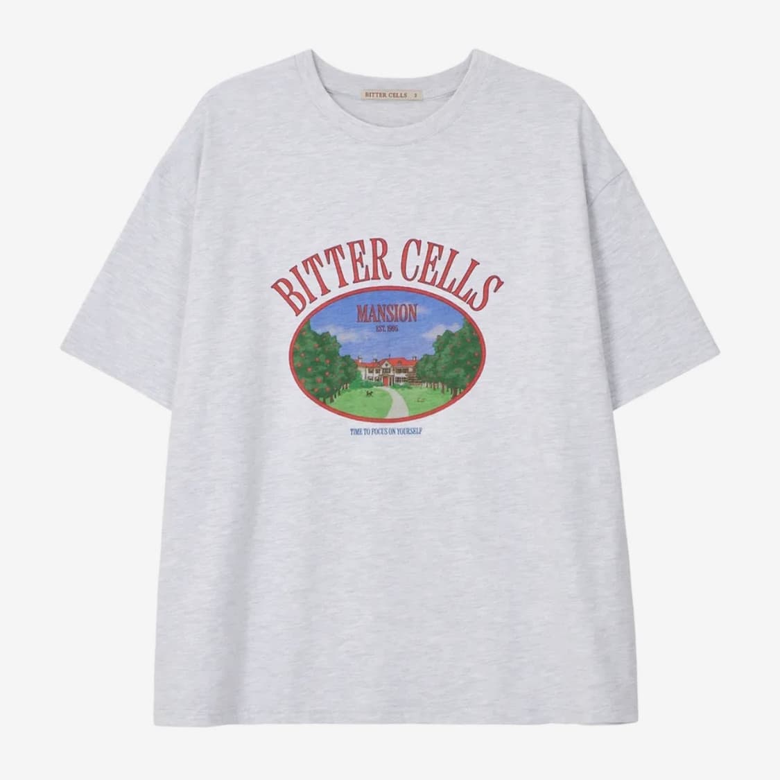 비터셀즈 오챠드 맨션 반팔 라이트그레이 스탠다드핏 상품이미지1