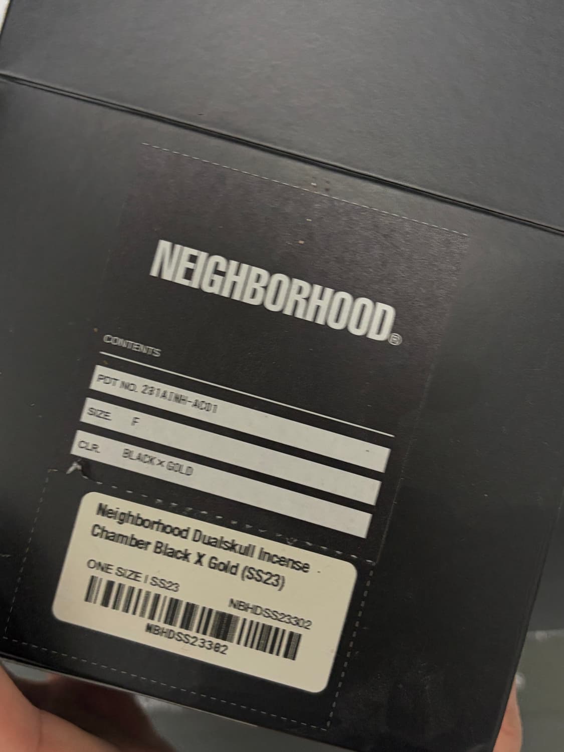 네이버후드 23SS 듀얼스컬 인센스챔버 블랙/골드 F 상품이미지7