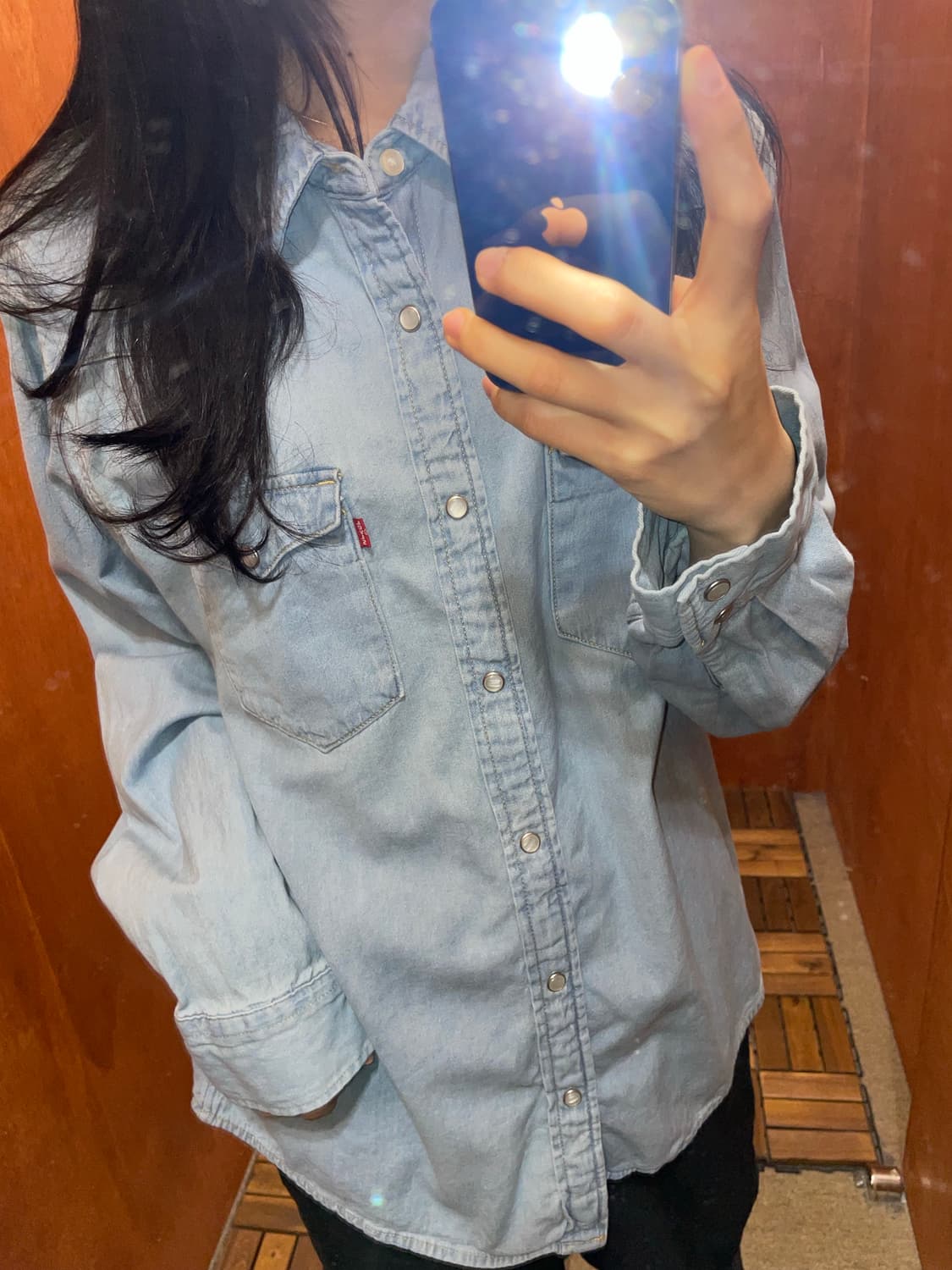 (L) Levi's 리바이스 코튼 데님 셔츠 상품이미지2