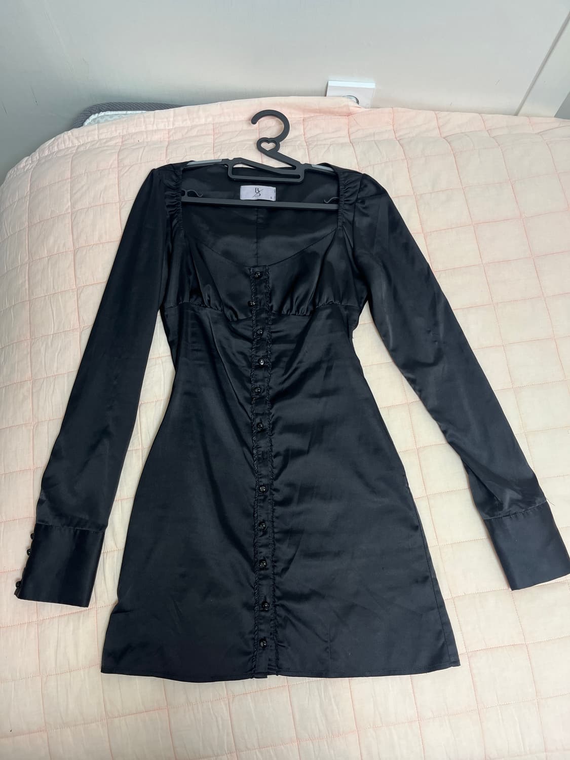 보헤미안서울 보헴서 새틴원피스 블랙 S 상품이미지2