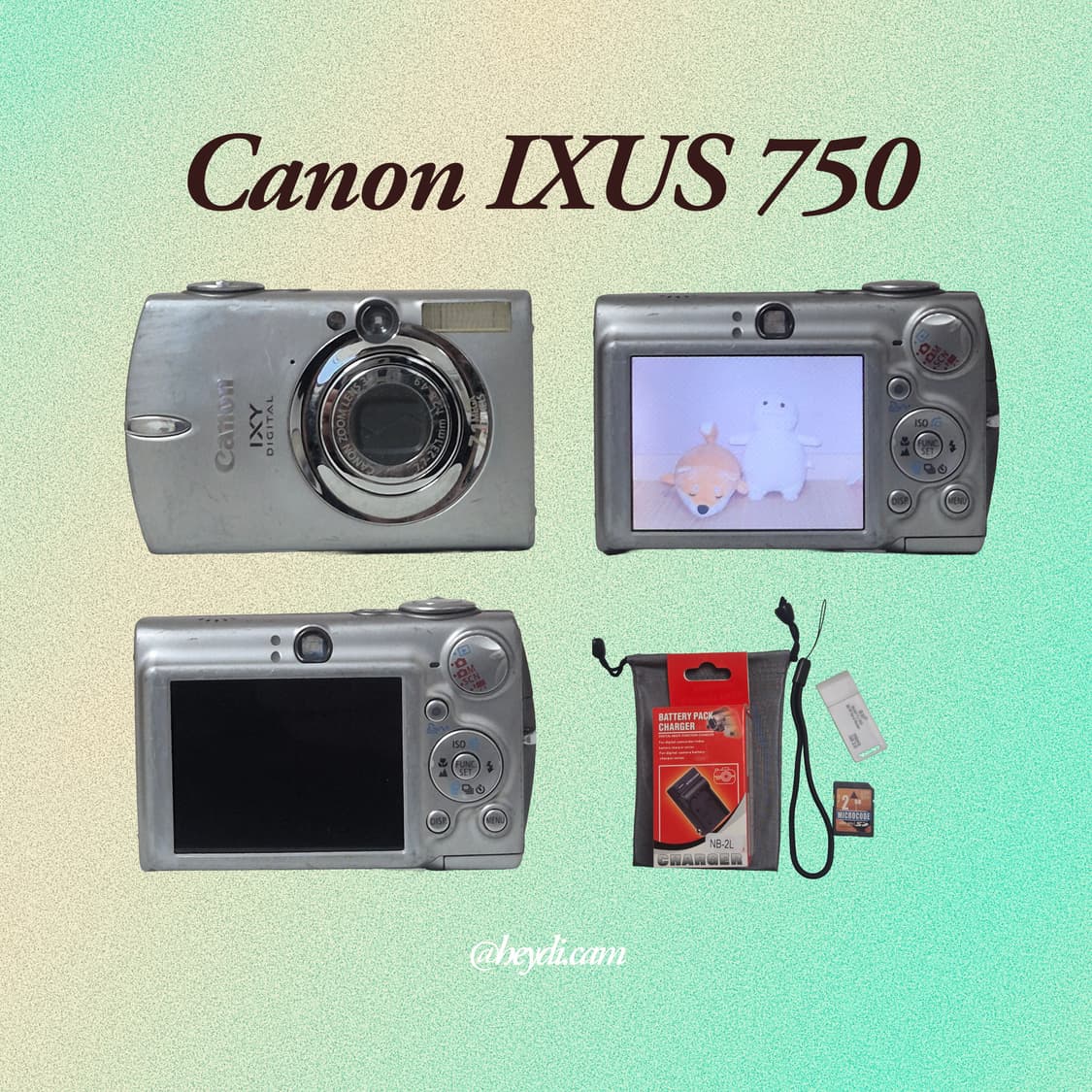 (아일릿 원희) 캐논 ixus750 IXY700 실버 상품이미지2