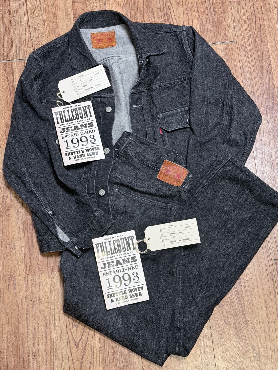 풀카운트 2102BK 40사이즈 , 1101BK 32사이즈 세트 판매 상품이미지1