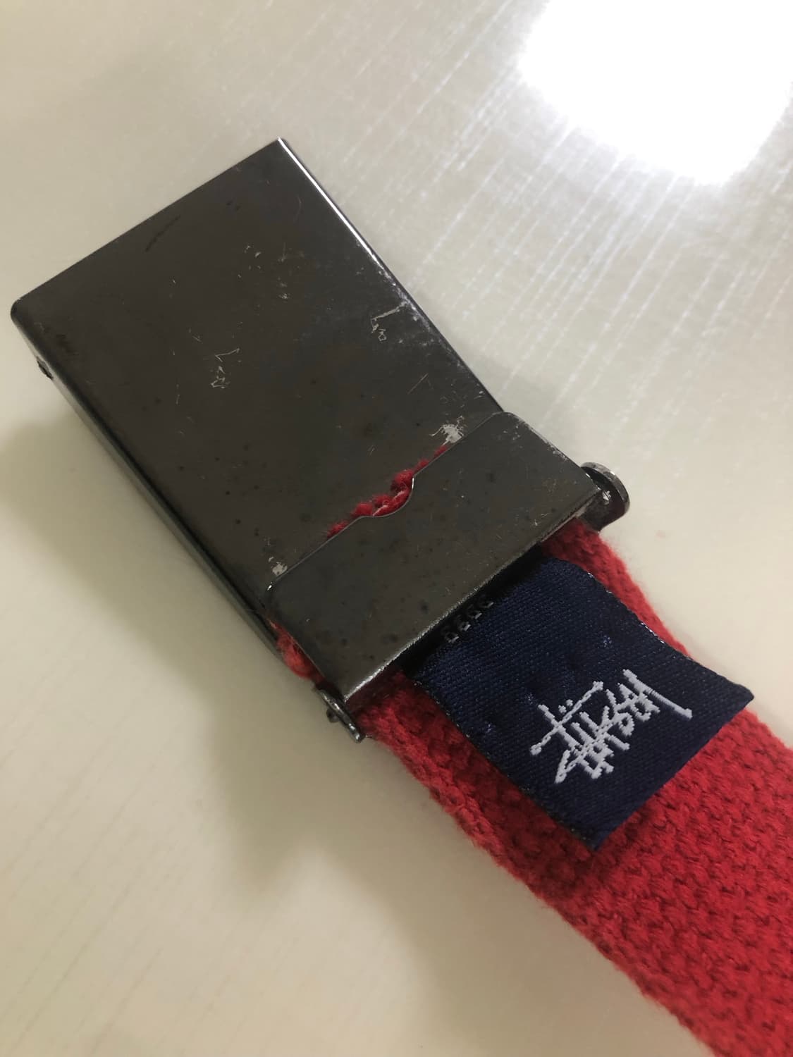 90’s 스투시 레드 웹벨트 상품이미지4