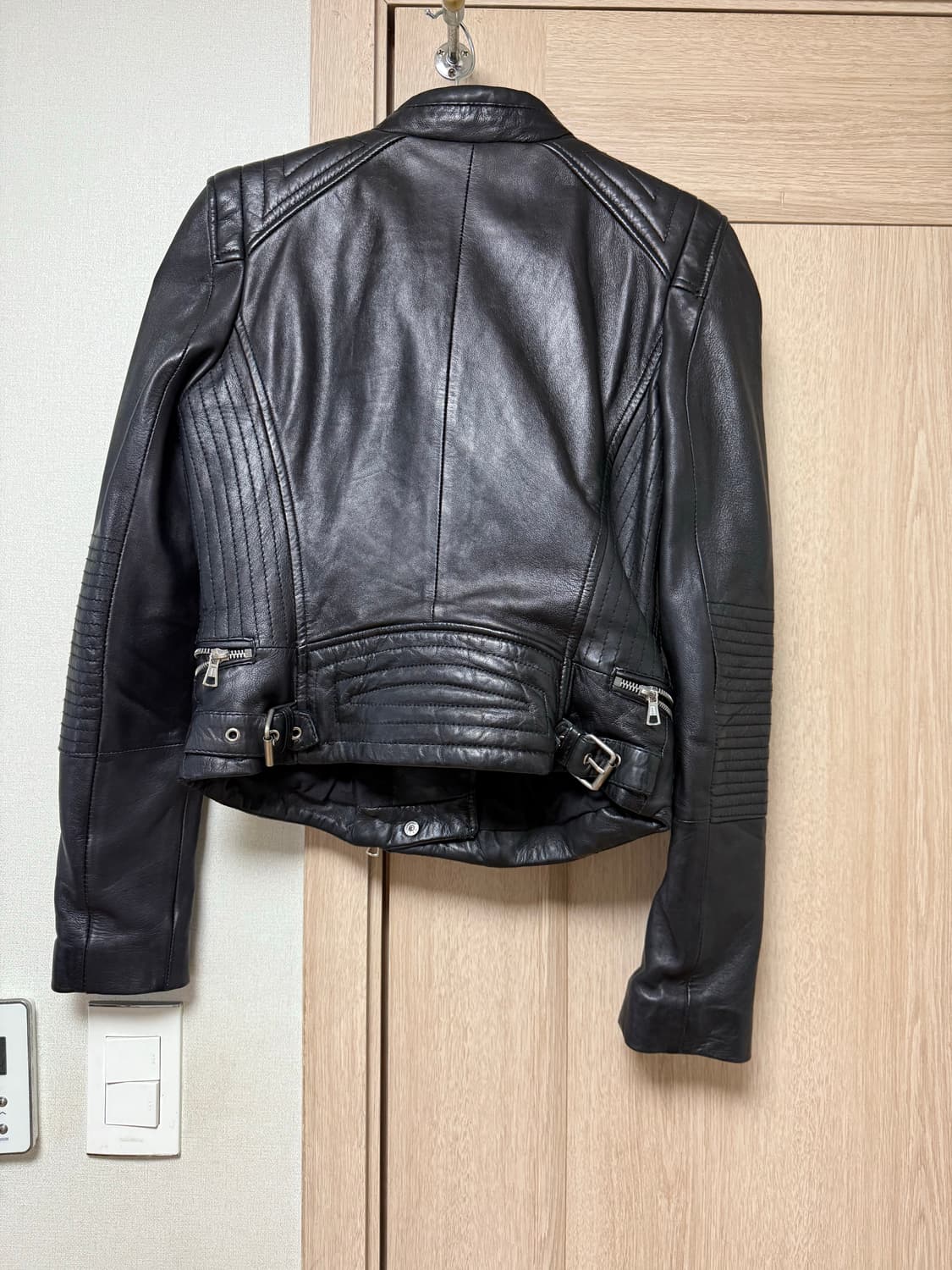 자라 트라팔룩(TRAFALUC) 양가죽 라이더 자켓 S 상품이미지2