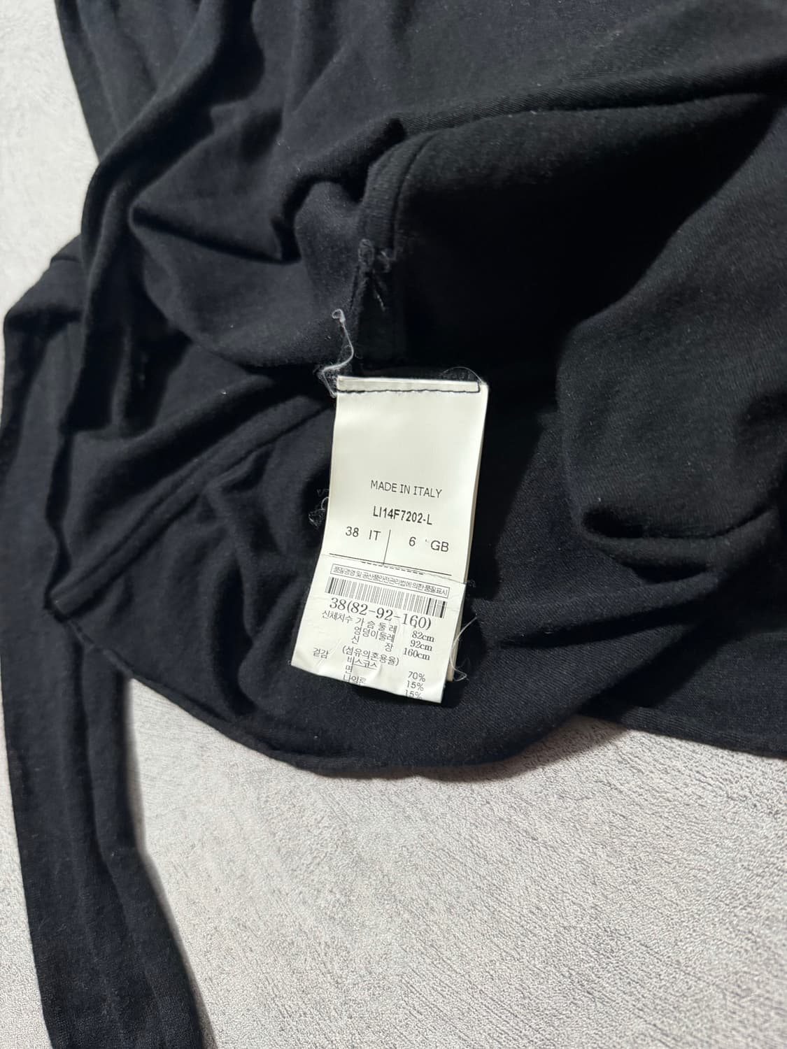 릭오웬스 드레이프 롱슬리브탑 상품이미지7