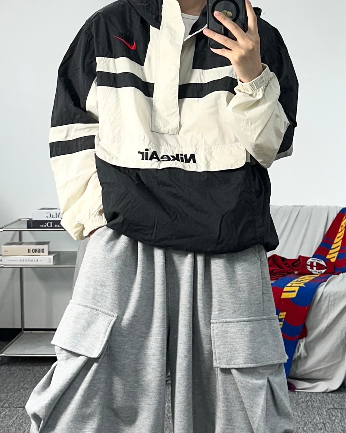 나이키 에어 우븐 아노락 바람막이 자켓 상품이미지3