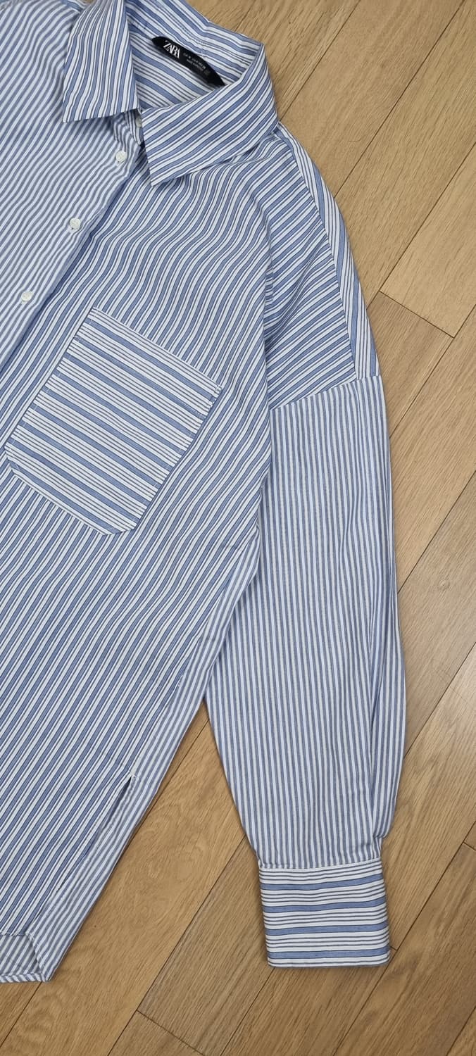 ZARA 스트라이프 면셔츠 M _ 여성 상품이미지4