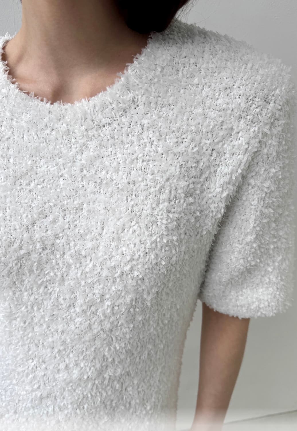 드래곤블루스 실루엣 니트 원피스 - 아이보리 S 상품이미지4