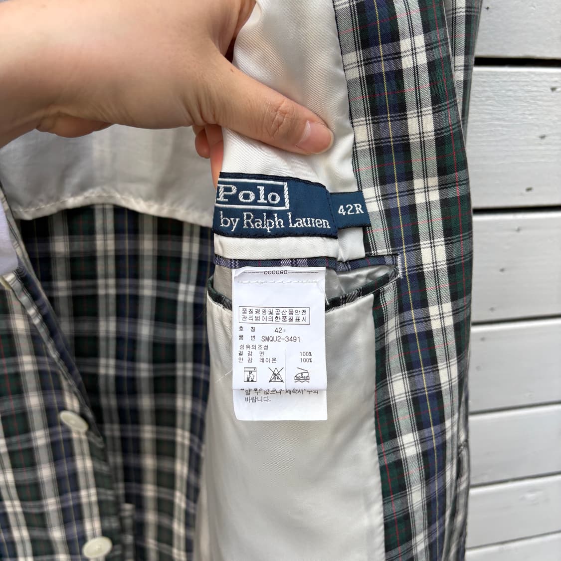 Polo 폴로 체크 블레이저 자켓 상품이미지6