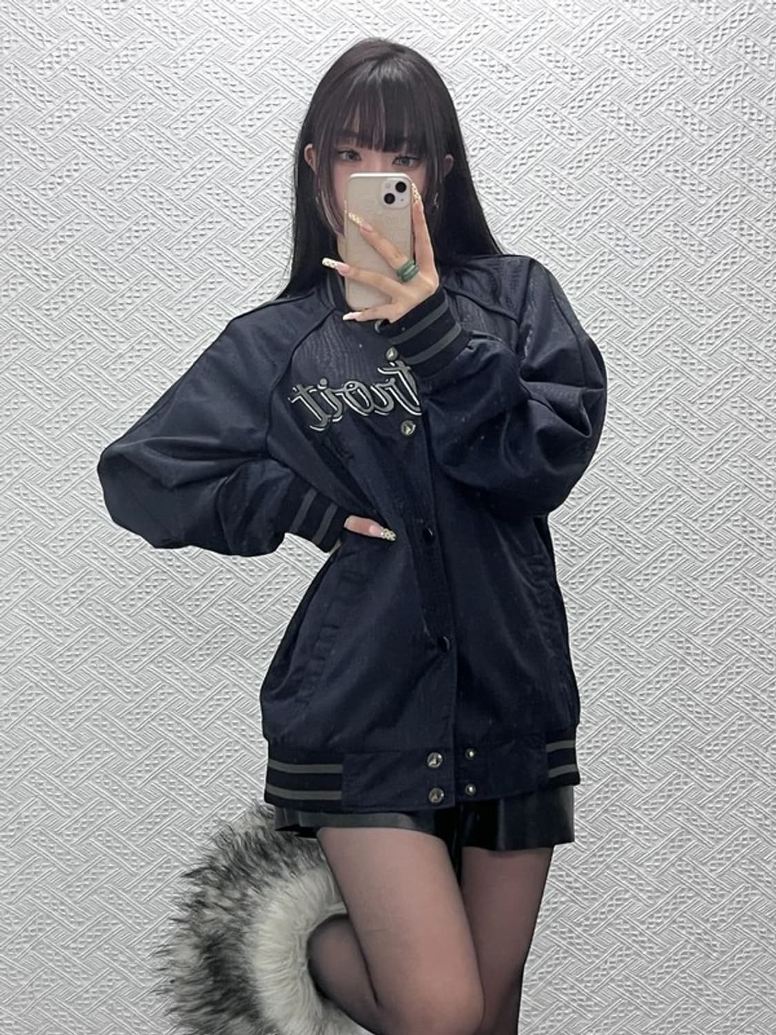 MLB 티트로이트 스트릿 펑크 스컬 바시티 자켓 105 C10067 상품이미지1