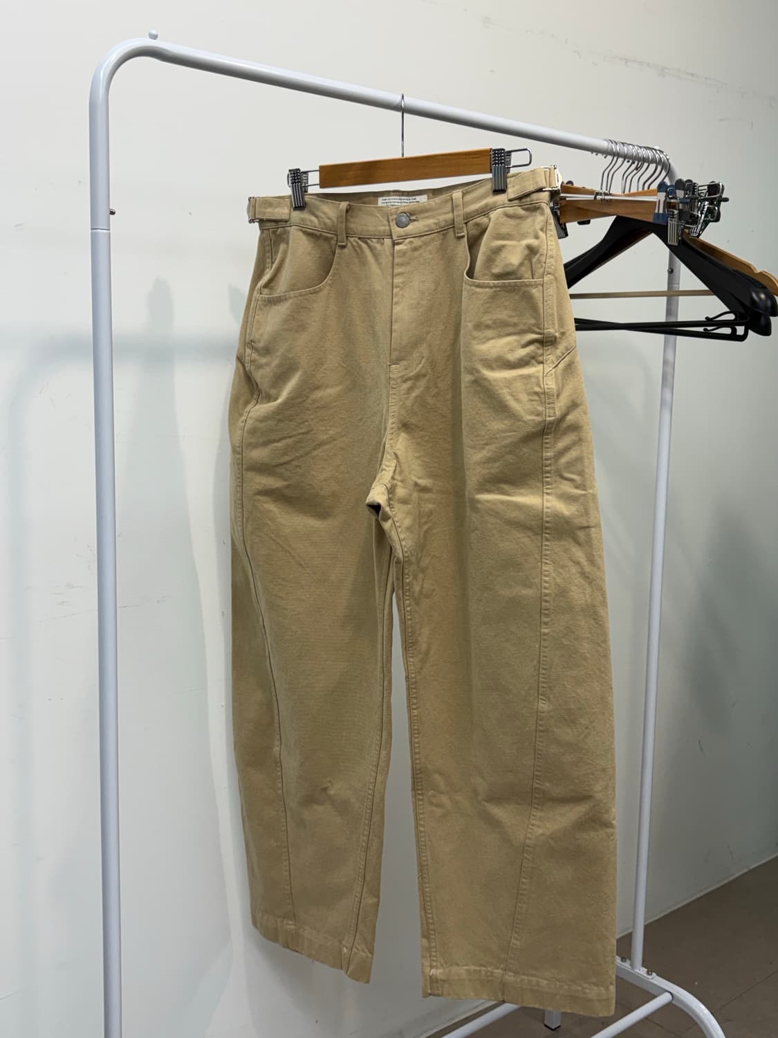 다이브인 와이드 치노팬츠 베이지 0사이즈 상품이미지3