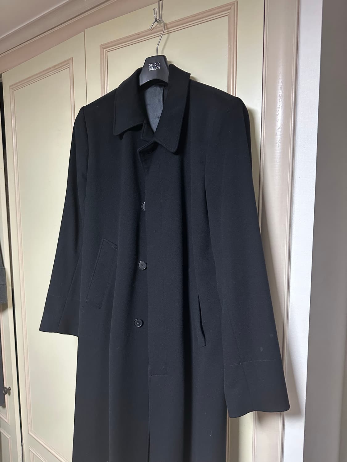 산드로옴므 울 롱코트 105 (착샷첨부) 상품이미지3