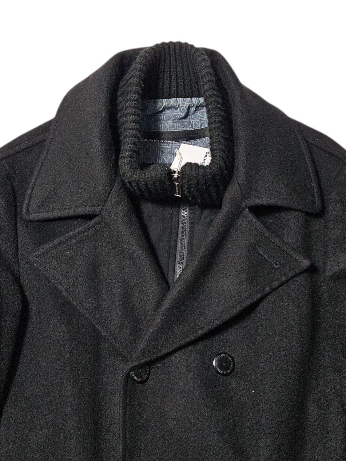 캘빈클라인 피코트 더블코트 빈티지 울자켓 L 상품이미지3