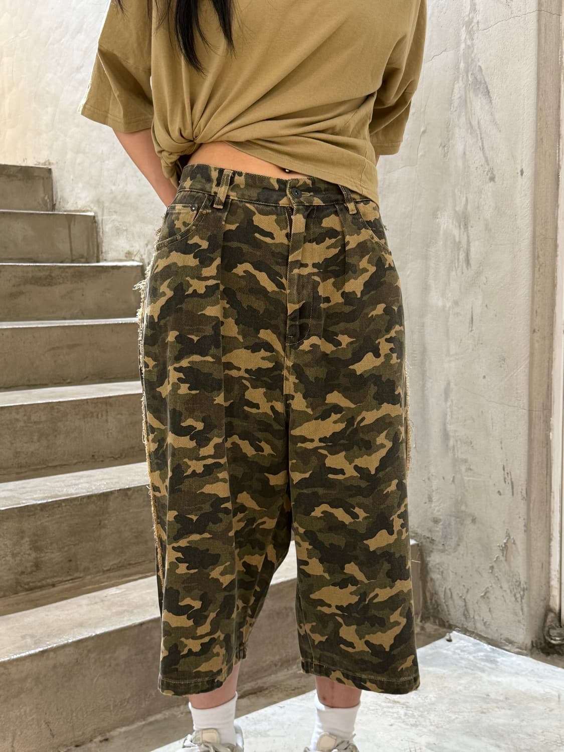 노티카 진스 카모플라쥬 데님 쇼츠 상품이미지1