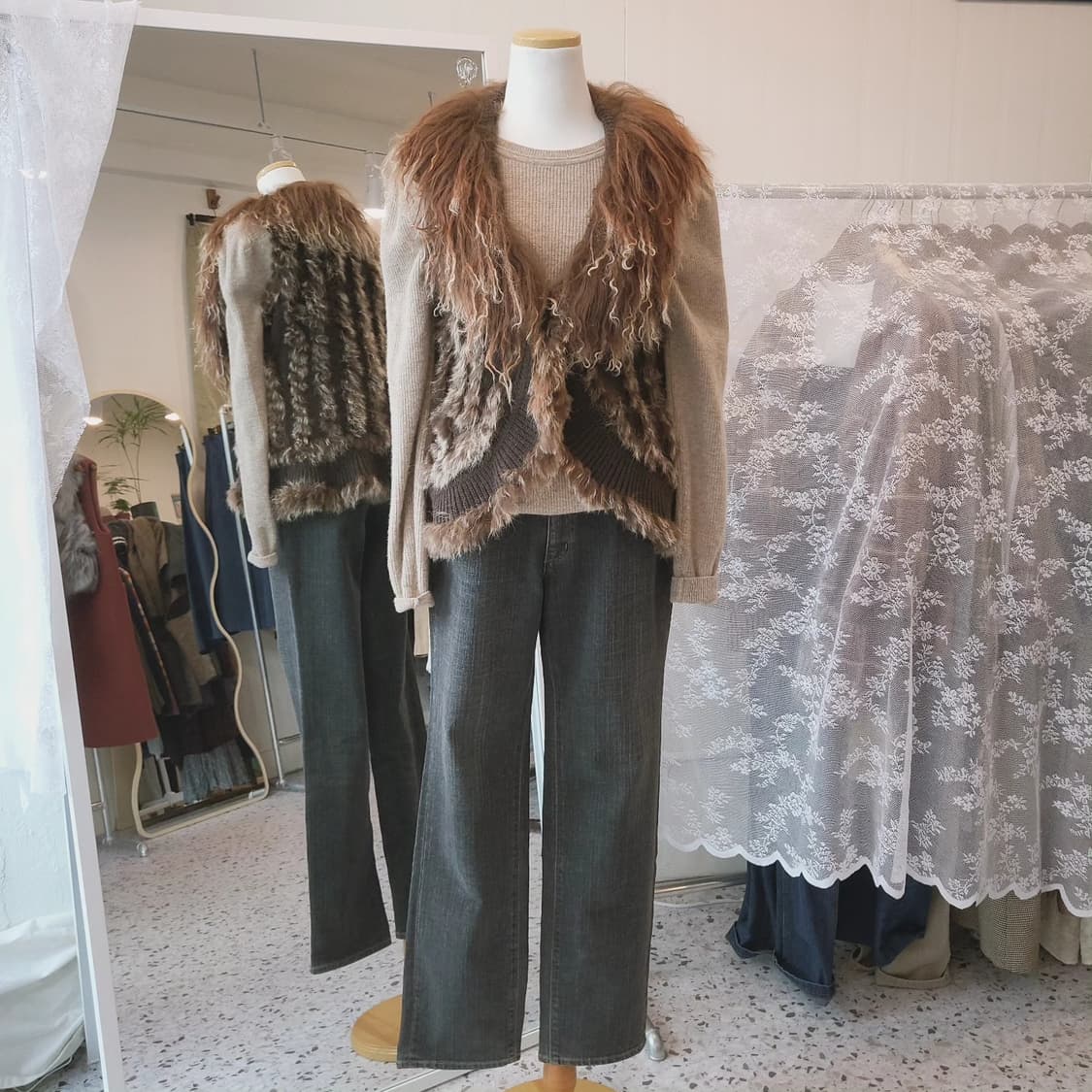 Prime time 래빗퍼 니트베스트 상품이미지2