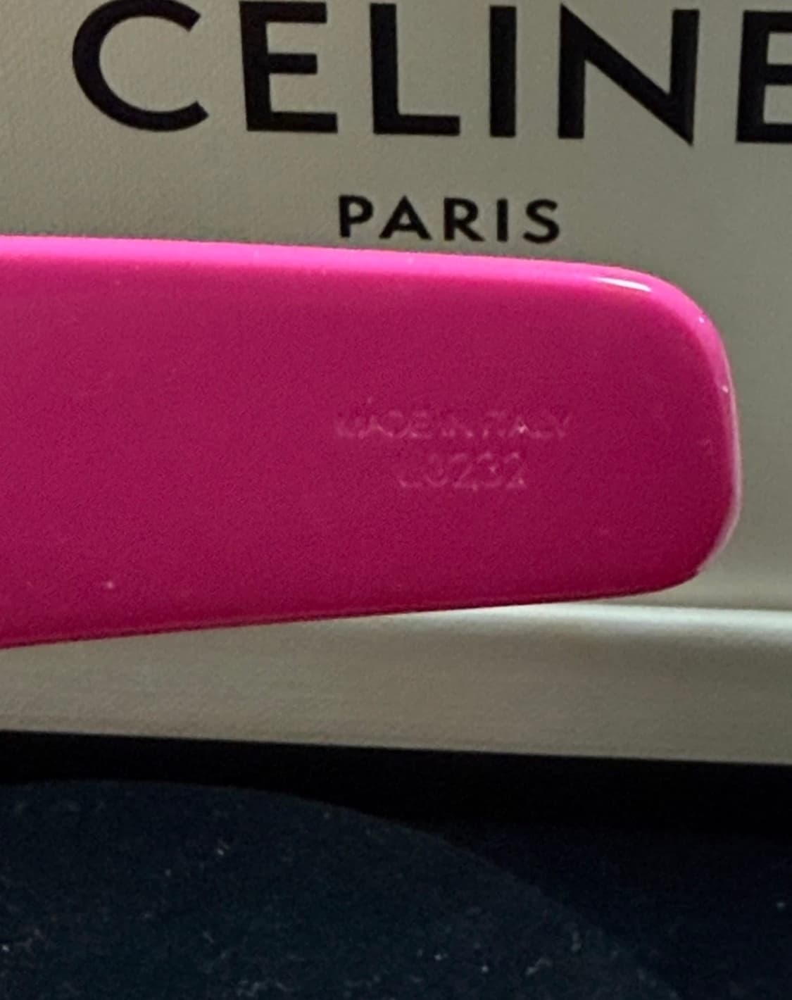 셀린느 핫핑크 아세테이트 헤어밴드 정품 상품이미지2