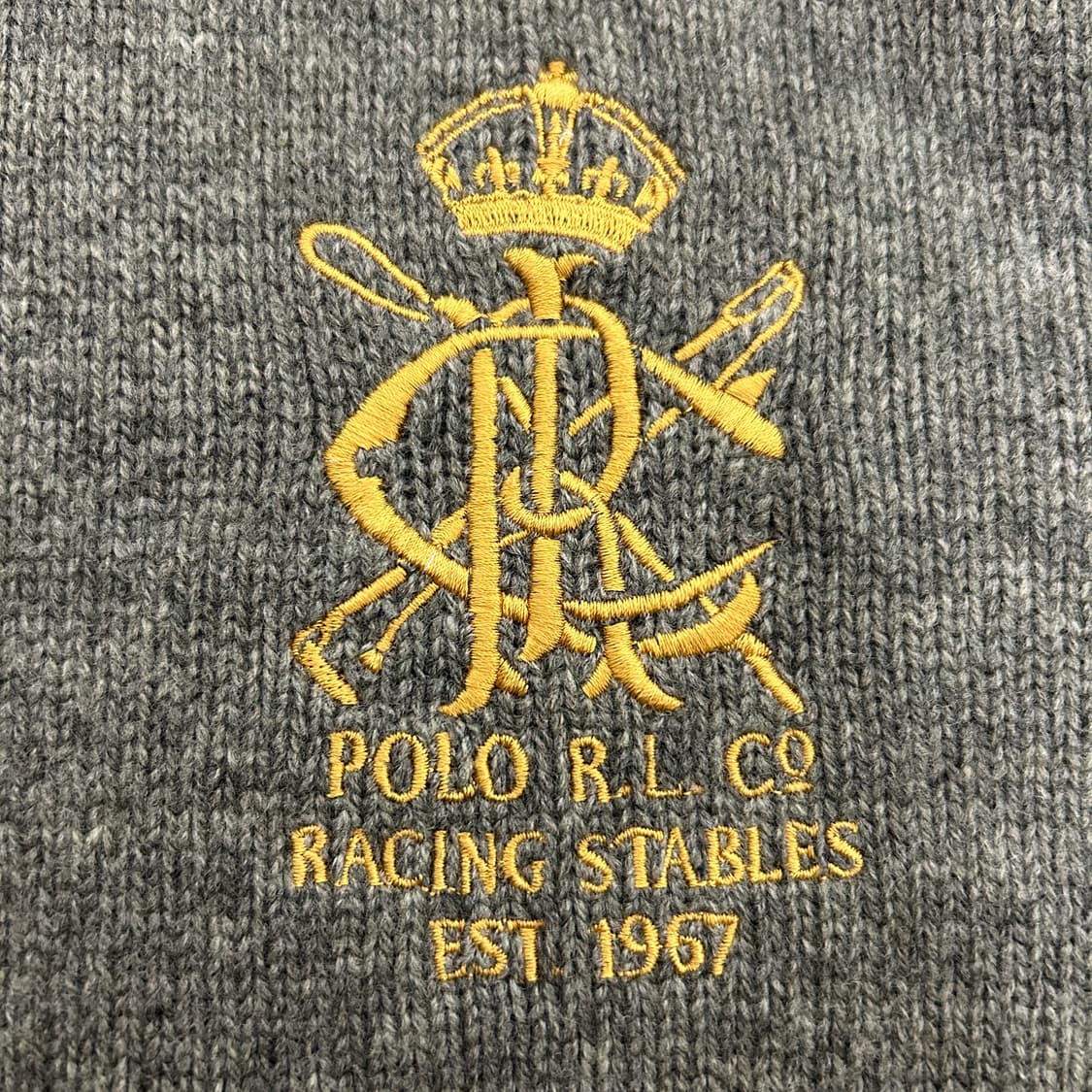 폴로 랄프로렌 레이싱 스테이블스 크라운 자수 램스울 니트 집업 가디건 상품이미지4