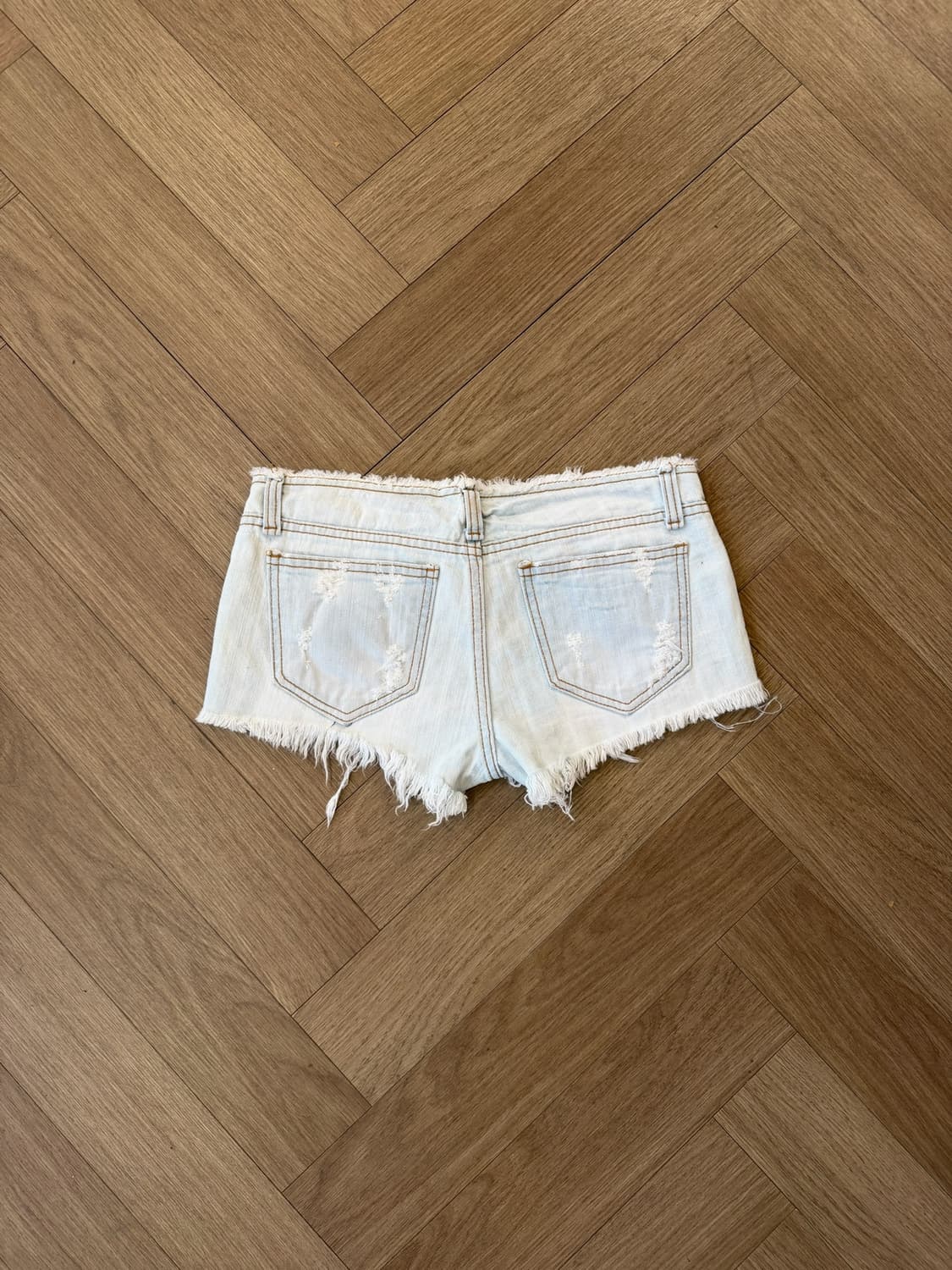 lowrise cutoff denim hotpants 상품이미지7