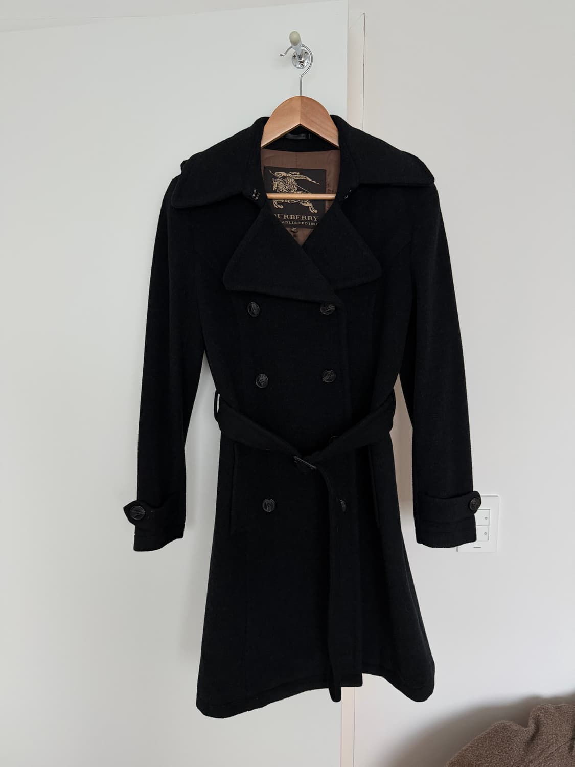버버리 벨티드 울 캐시미어 코트 상품이미지1