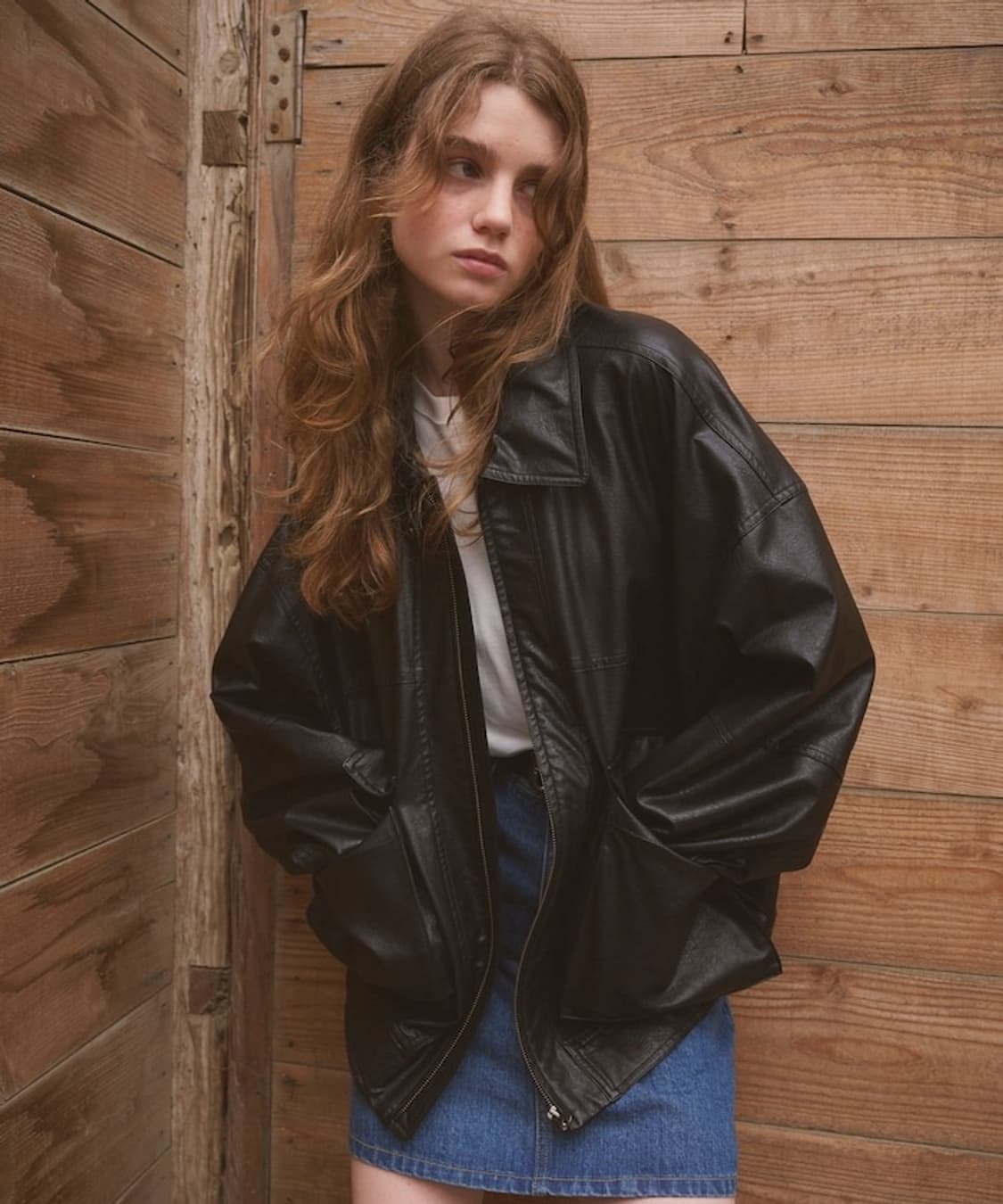 프릭스스토어 레더 블루종 자켓 상품이미지6