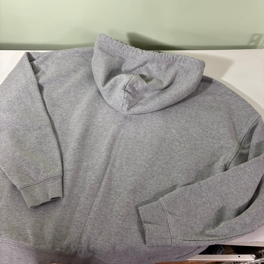 L 5252 BY OIOI 그레이 후드티 상품이미지3