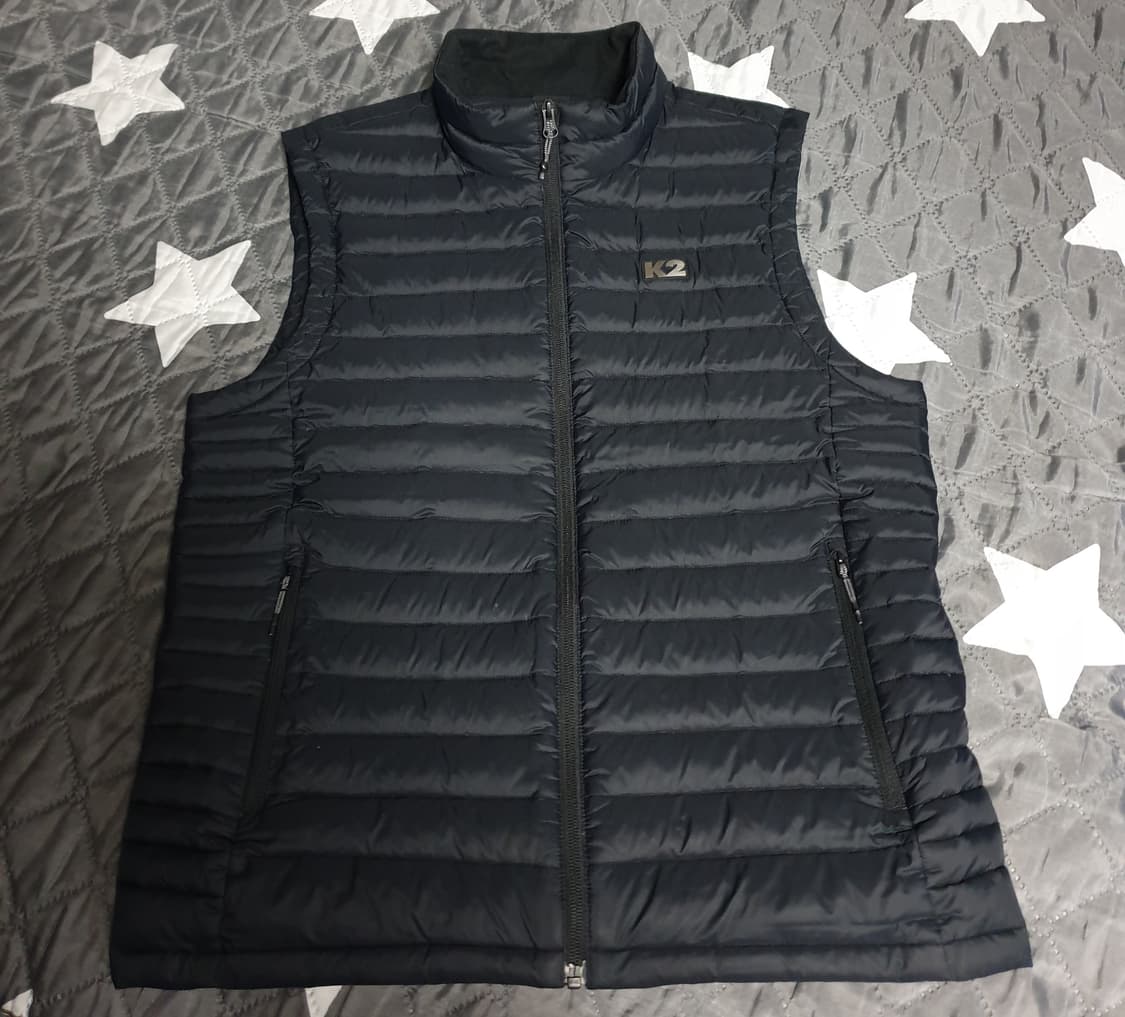 K2 구스다운 곱창 조끼 경량패딩 블랙 (M) 상품이미지1