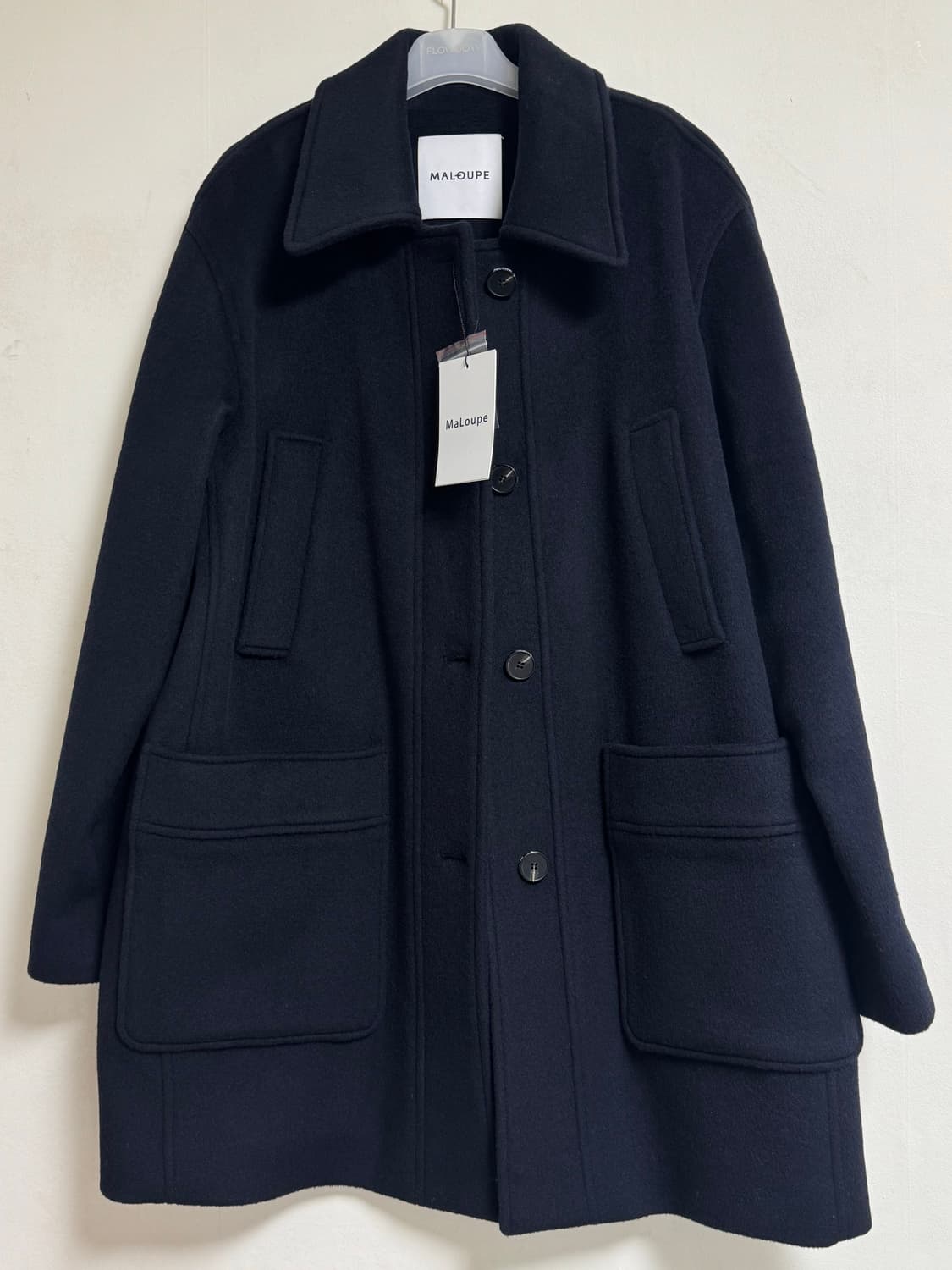 마롭 울 하프코트 네이비 새상품 (348000원) 상품이미지6