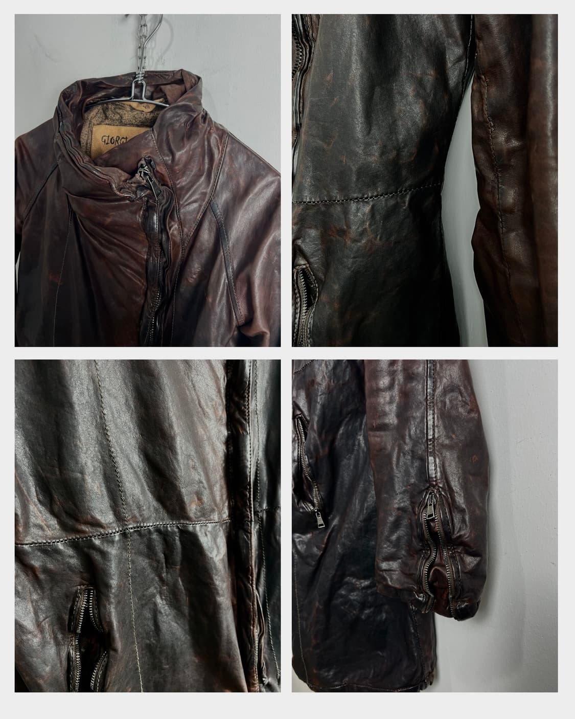 조르지오 브라토 (Giorgio Brato) 레더 코트 상품이미지9