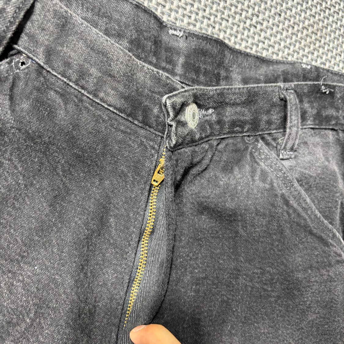 랭글러 블랙 데님 반바지 (33) 상품이미지5