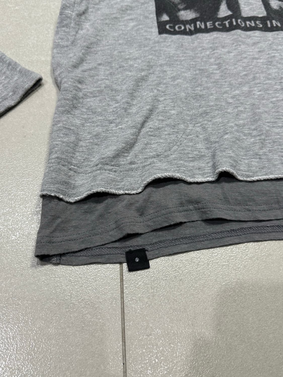 히스테릭 글래머 아카이브 이중 원단 결합 레이어드 후드티  상품이미지2