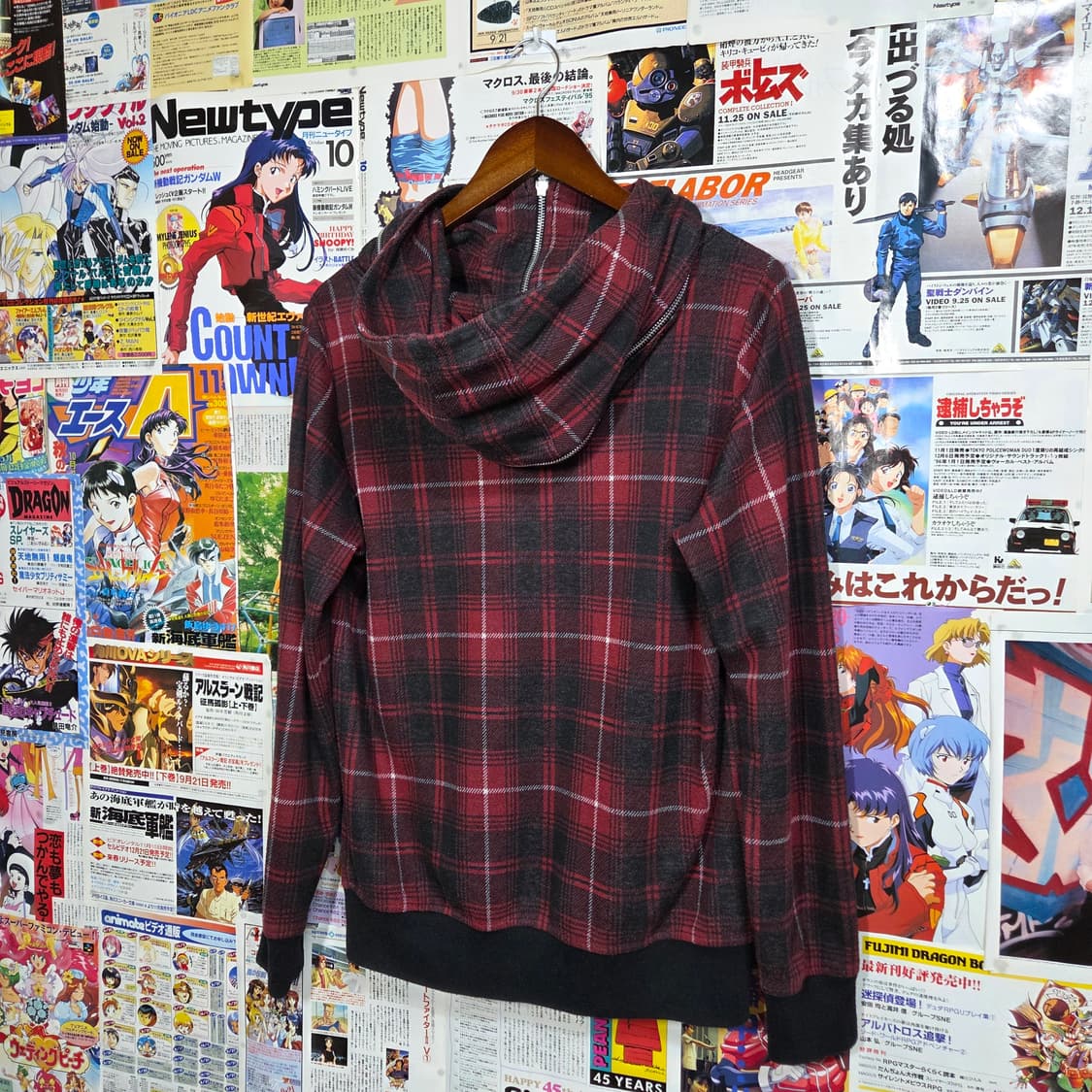 JPN 타탄체크 펑크 후드집업 상품이미지5