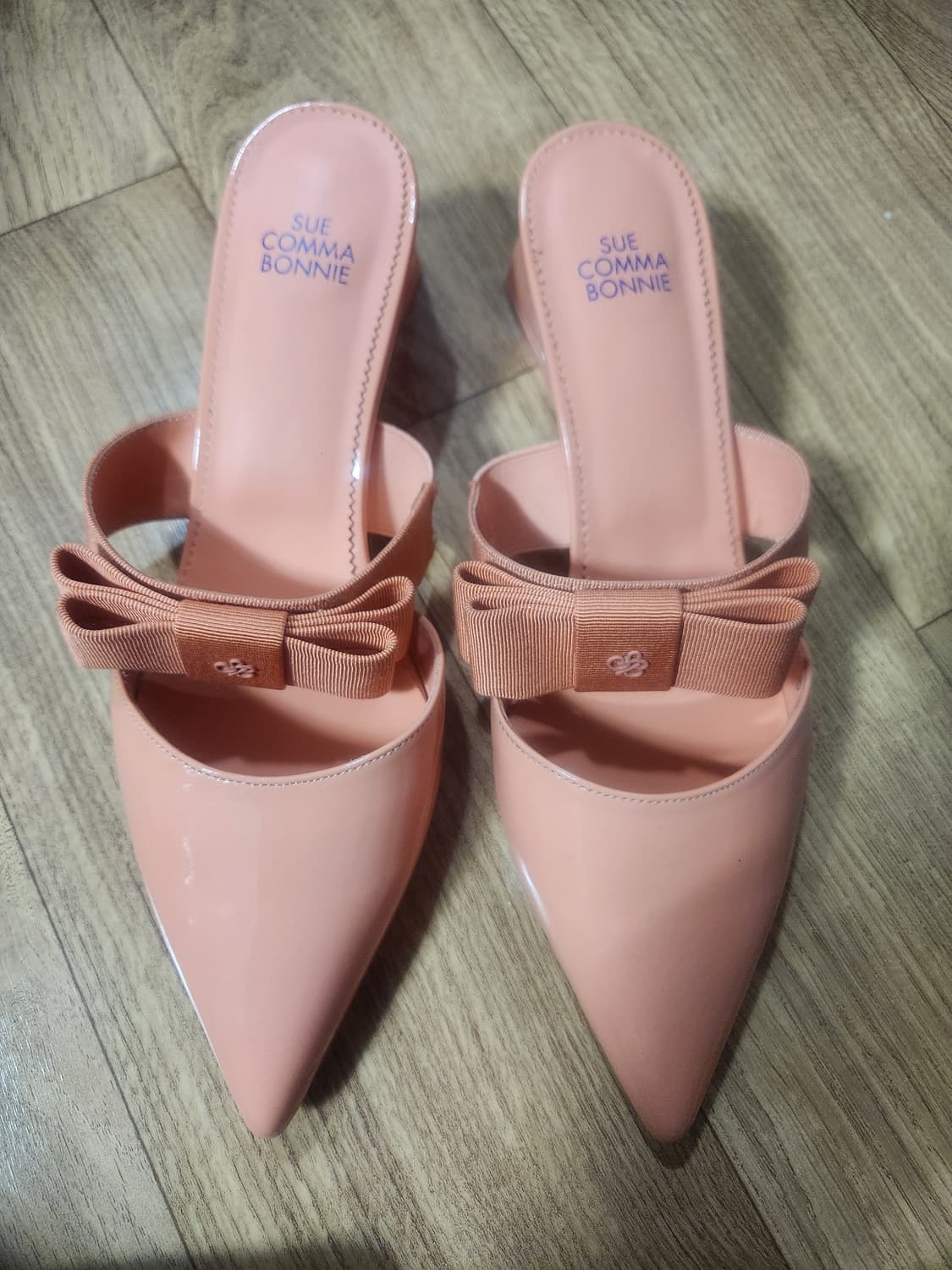 슈콤마보니 리본 뮬 핑크 상품이미지1