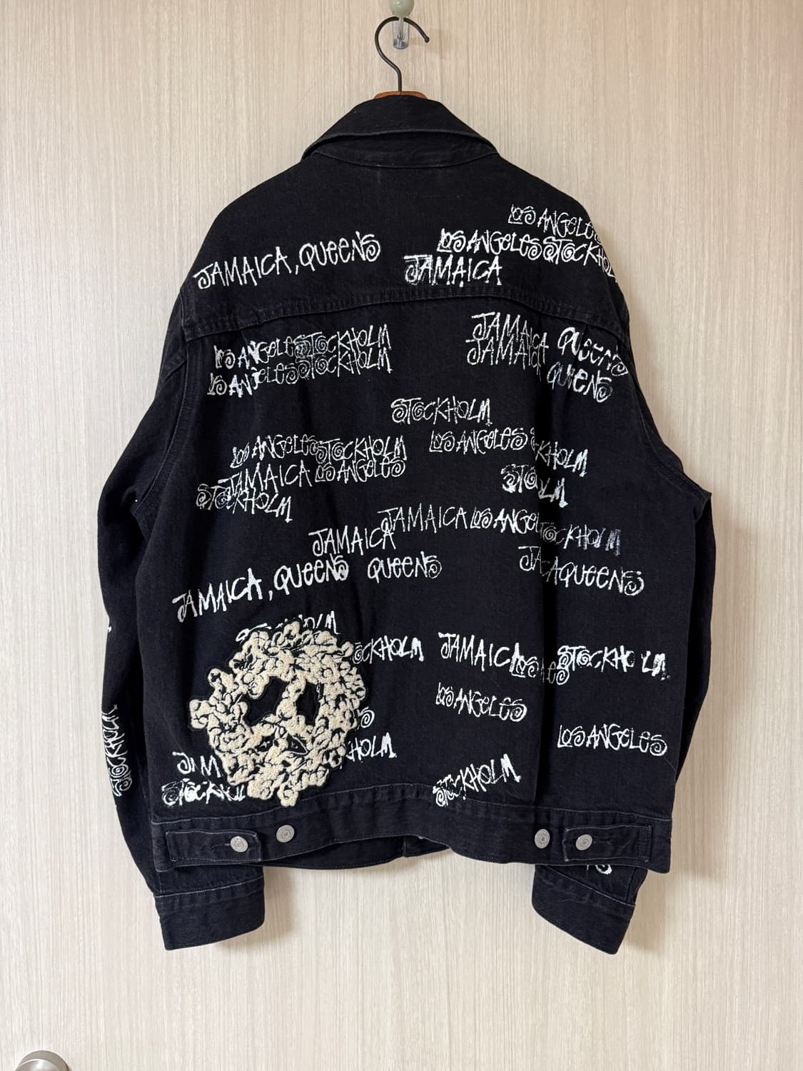 [M] 스투시 x 아워레가시 x 데님 티어스 TTL 데님 자켓 블랙 상품이미지3