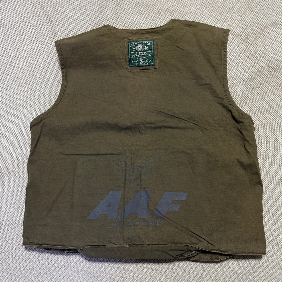 USA 워크맨 클래식 리버시블 카키색 포켓 조끼 상품이미지8