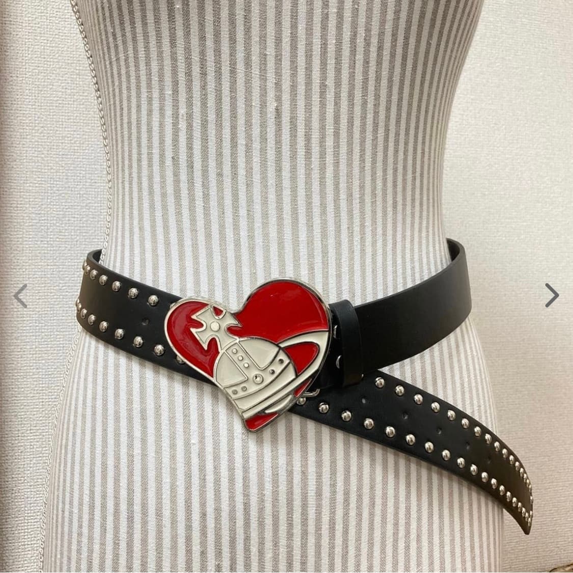비비안웨스트우드 아카이브 orb 하트 버클 벨트 상품이미지4