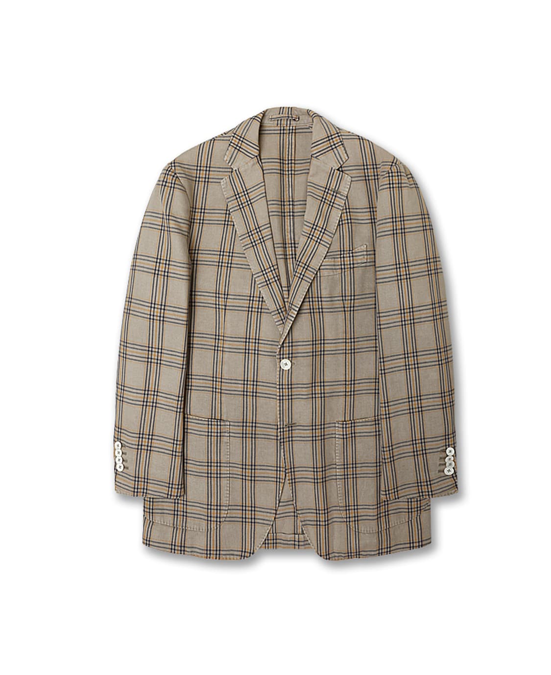 라르디니 [Lardini] 옐로우 베이지 체크 S/S 이탈리아 스포츠자켓 상품이미지1