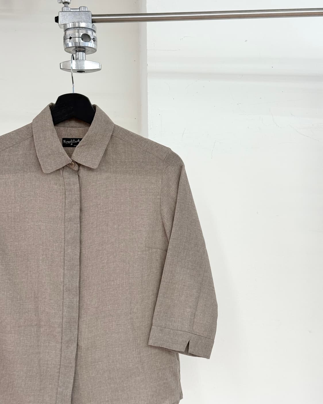 마가렛 호웰 스톤 린넨 숏 슬리브 버튼 셔츠 상품이미지4