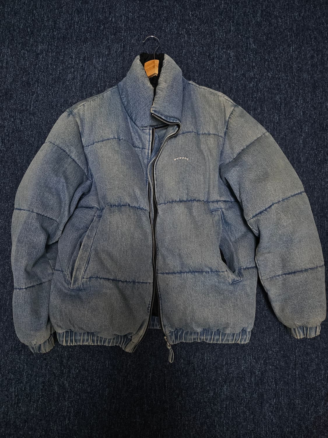 위캔더스 데님 중청 패딩 상품이미지1