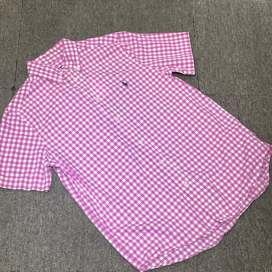 (L) POLO 폴로 랄프로렌 체크 반팔 셔츠 상품이미지3