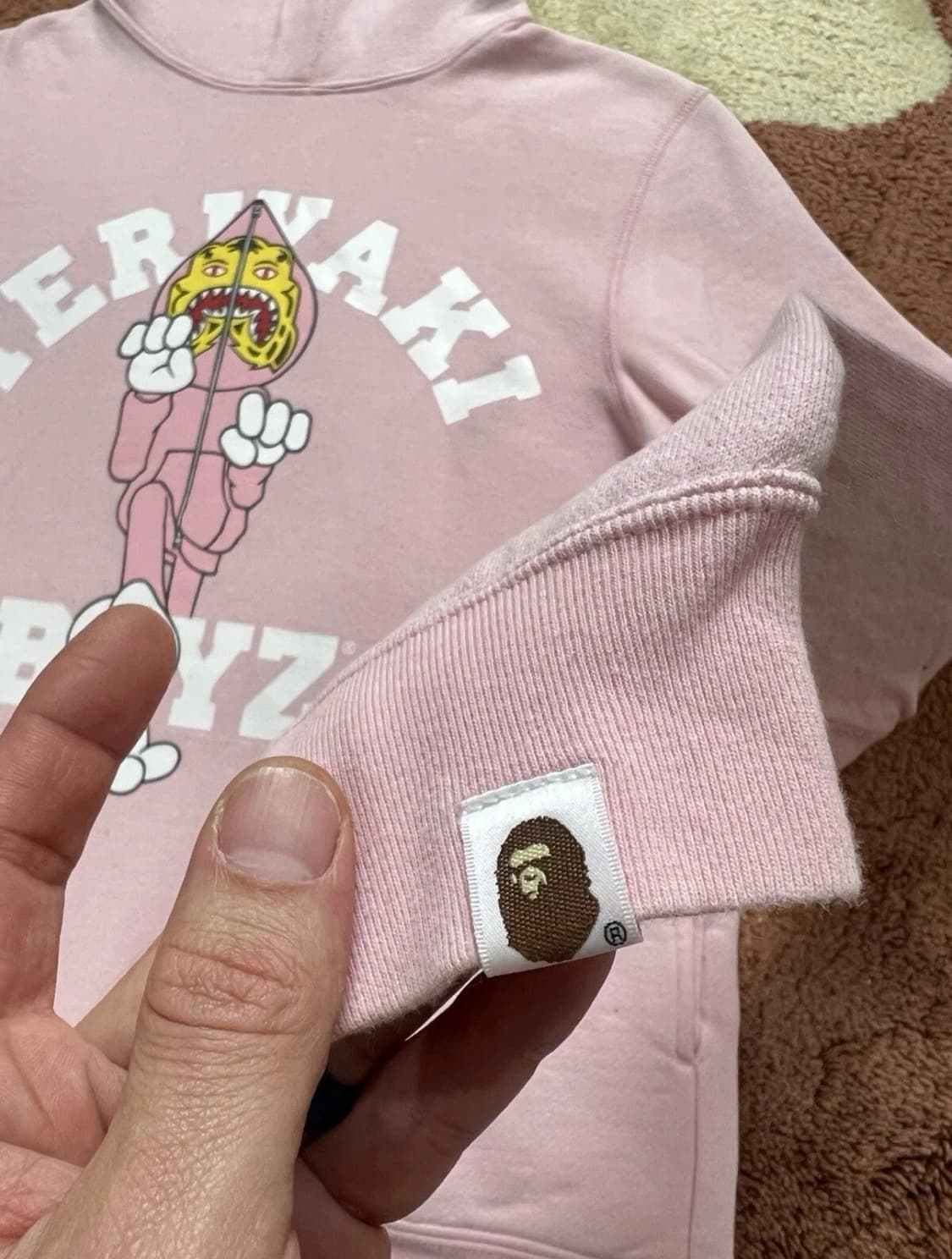 베이프 테리야키 보이즈 후드티 핑크 상품이미지7