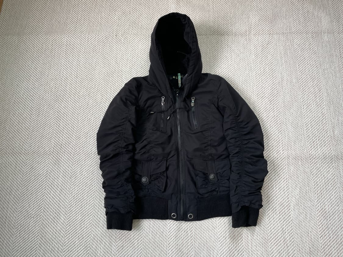 H.cmii 셔링 블루종 자켓 y2k goa J03212 상품이미지1