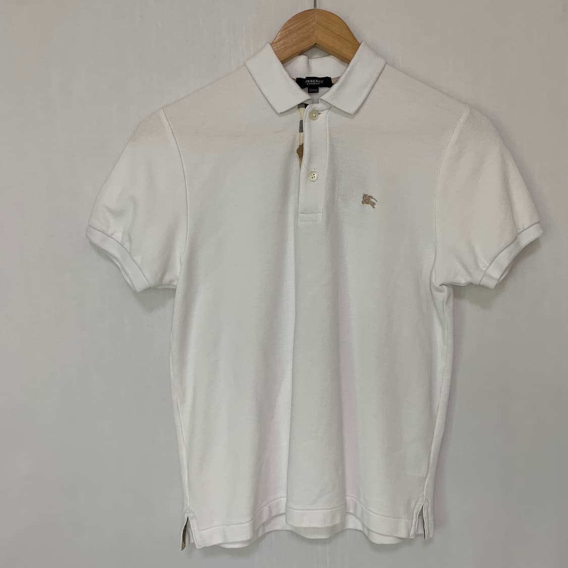 버버리 화이트 반팔 폴로티 카라 반팔 티셔츠 키즈 여성 상품이미지3